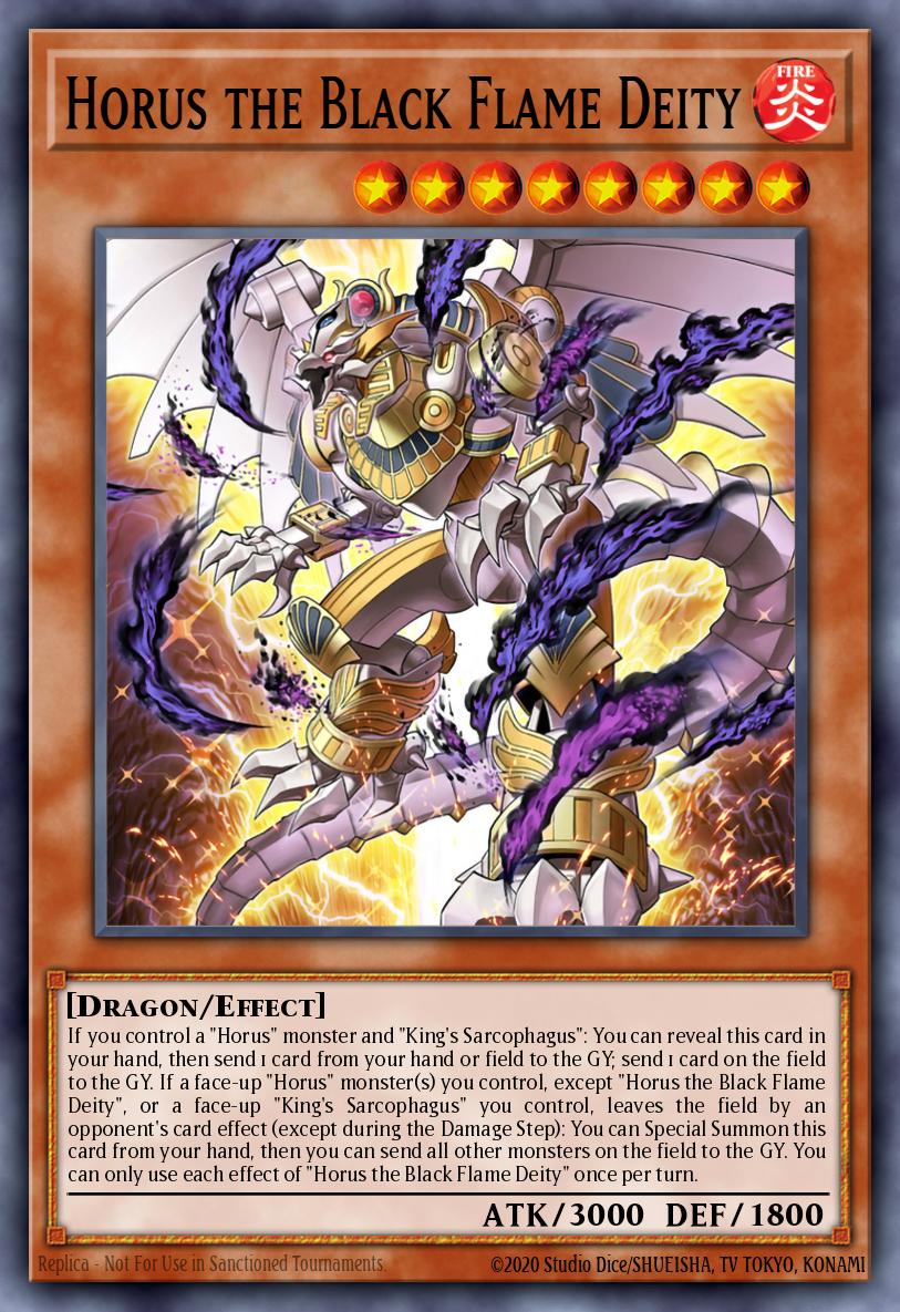 YGOPRO - Canopic Protector, Horus the Black Flame Dragon Jul.2023