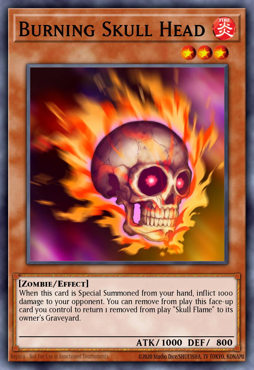 Burning Skull Head