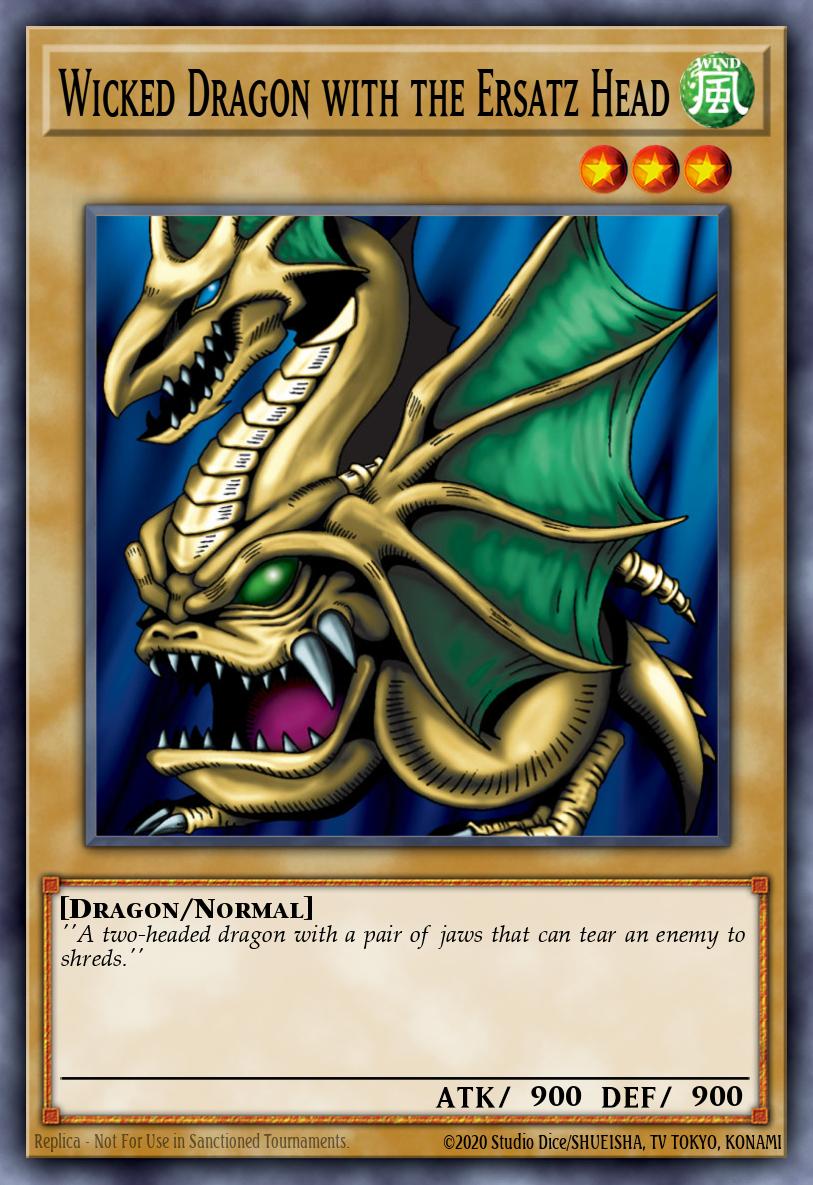 Wicked Dragon With The Ersatz Head Yu Gi Oh Card Database Ygoprodeck