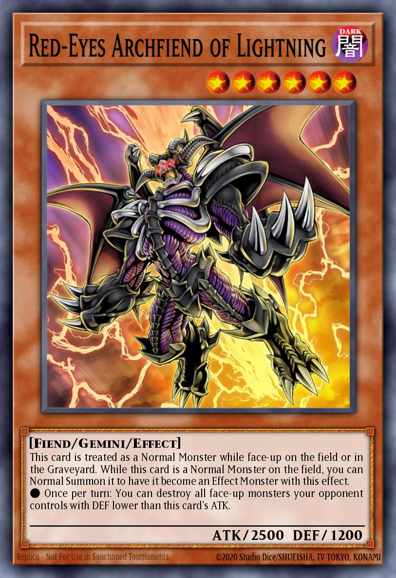 Red-Eyes of Lightning - Yu-Gi-Oh! Card Database - YGOPRODeck