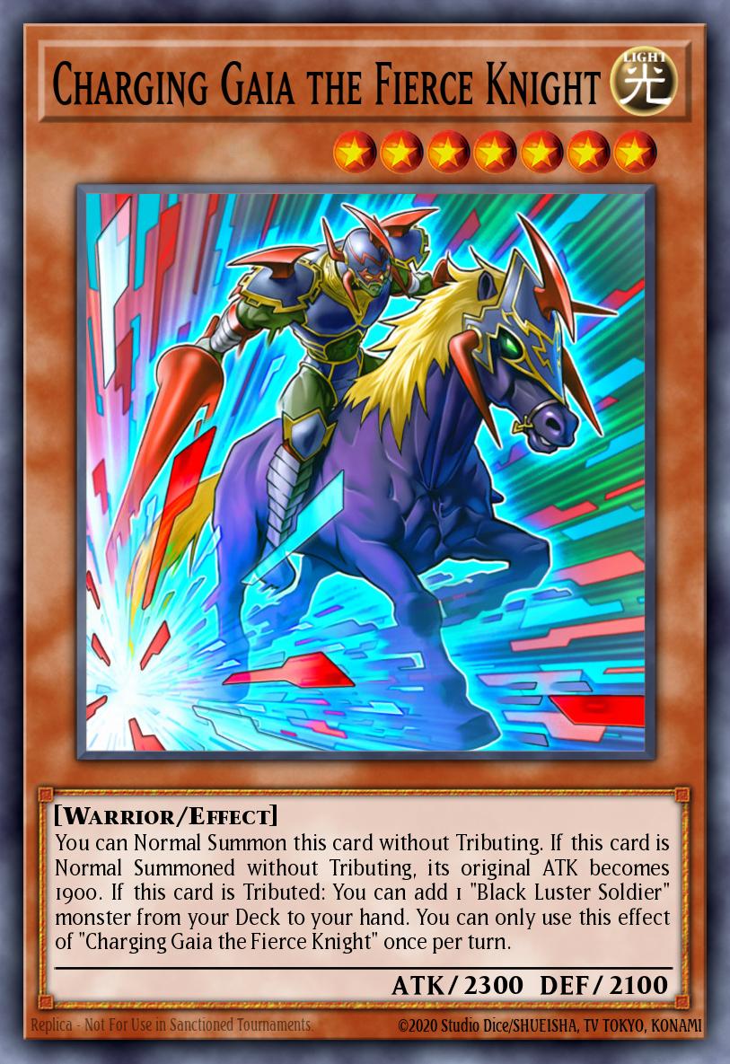 Charging Gaia the Fierce Knight YuGiOh! Card Database YGOPRODeck