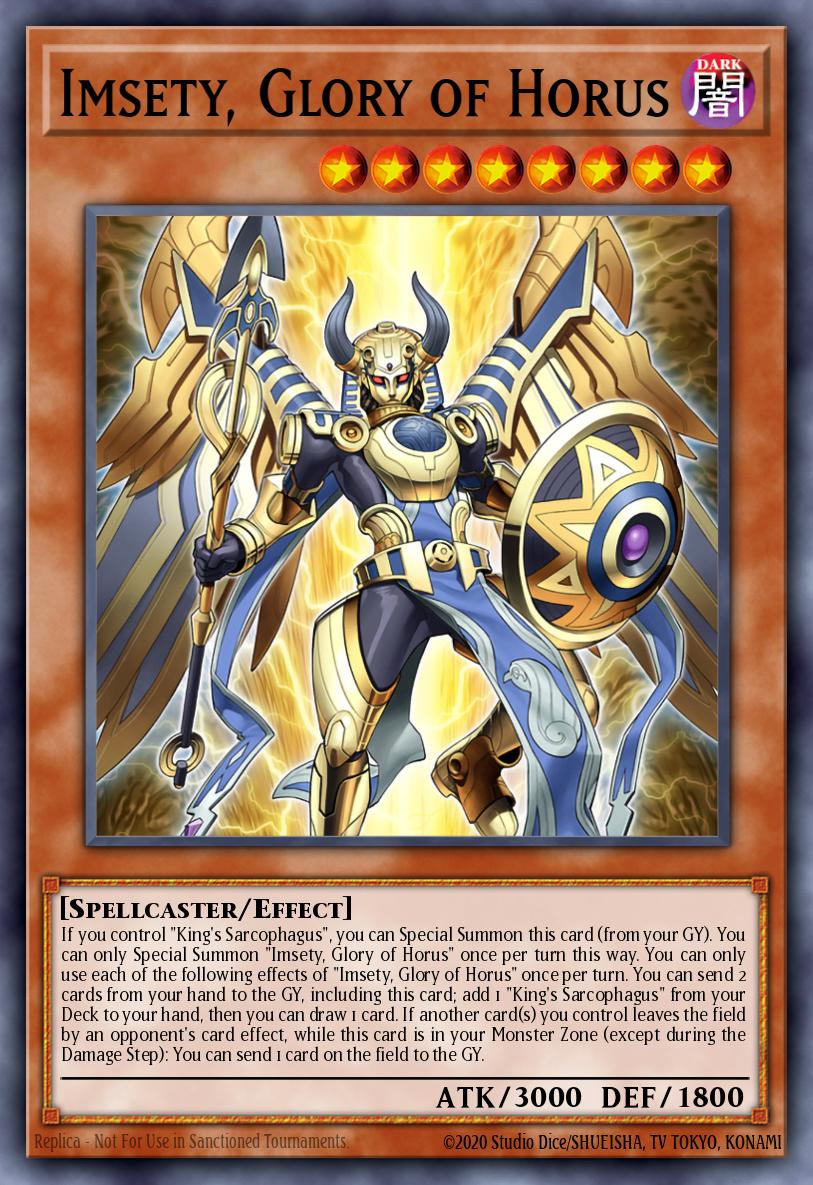 YGOPRO - Canopic Protector  Horus the Black Flame Dragon Jul.2023