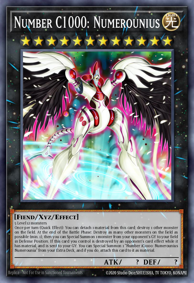 Yugioh Number C1000 Numerronius The Divine Giant