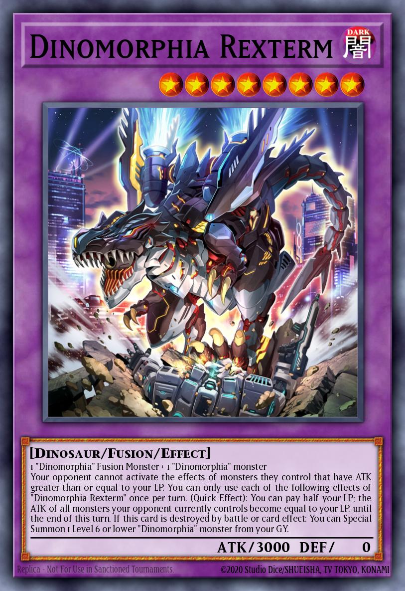 Dinomorphia Rexterm YuGiOh! Card Database YGOPRODeck