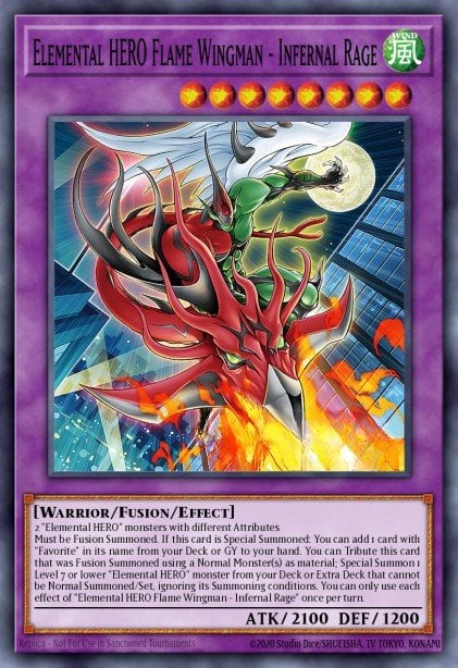 Elemental HERO Flame Wingman - Infernal Rage