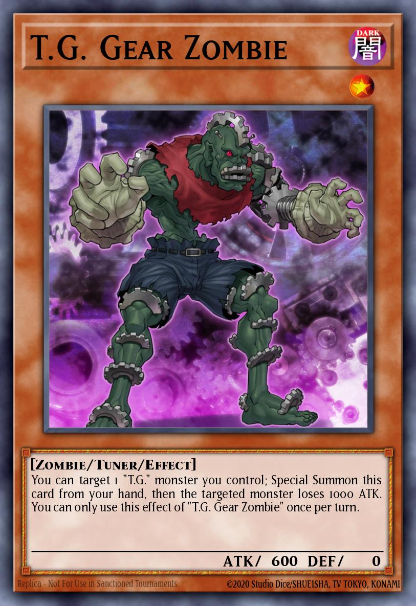 T.G. Gear Zombie YuGiOh! Card Database YGOPRODeck