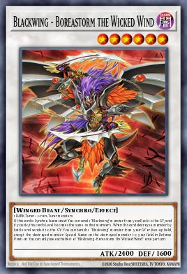 Card: Blackwing - Boreastorm the Wicked Wind