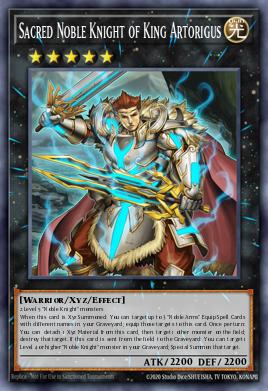 Card: Sacred Noble Knight of King Artorigus