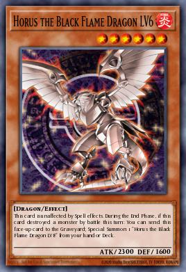 Card: Horus the Black Flame Dragon LV6