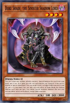 Card: Duke Shade, the Sinister Shadow Lord
