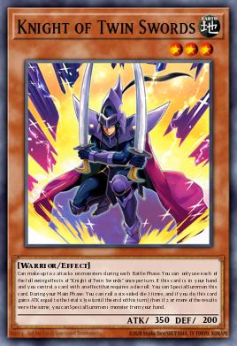 Card: Knight of Twin Swords
