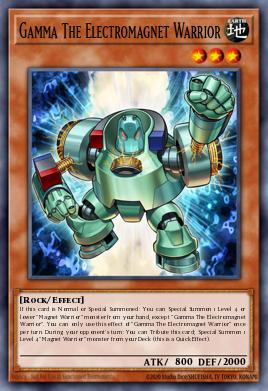Card: Gamma The Electromagnet Warrior