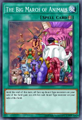 Card: The Big March of Animals