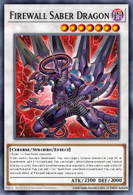 Card: Firewall Saber Dragon