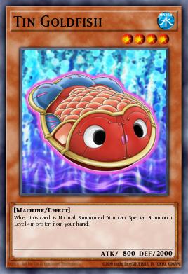 Card: Tin Goldfish