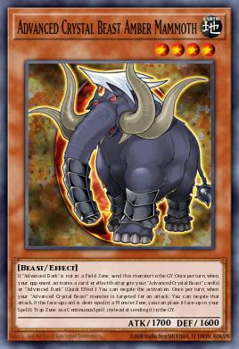 Card: Advanced Crystal Beast Amber Mammoth