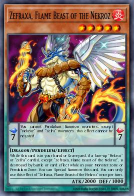 Card: Zefraxa, Flame Beast of the Nekroz