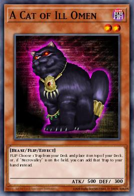 Card: A Cat of Ill Omen