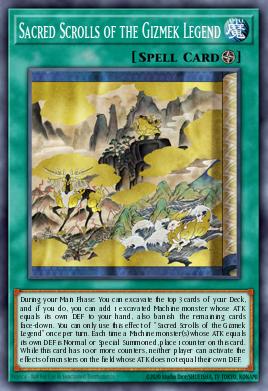 Card: Sacred Scrolls of the Gizmek Legend