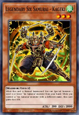Card: Legendary Six Samurai - Kageki