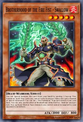 Card: Brotherhood of the Fire Fist - Swallow