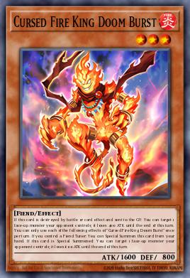 Card: Cursed Fire King Doom Burst