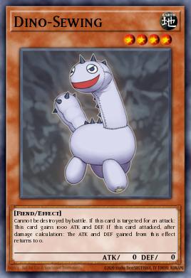 Card: Dino-Sewing