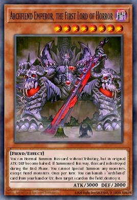 Card: Archfiend Emperor, the First Lord of Horror