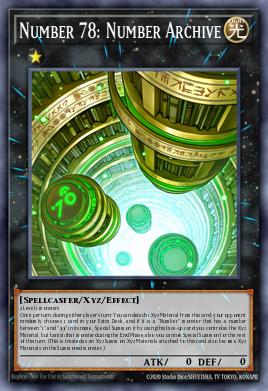 Card: Number 78: Number Archive