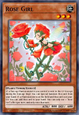 Card: Rose Girl