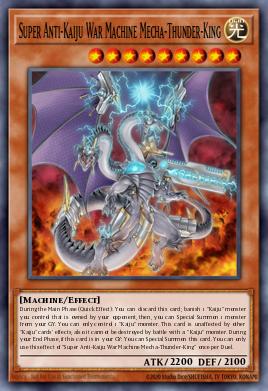 Card: Super Anti-Kaiju War Machine Mecha-Thunder-King