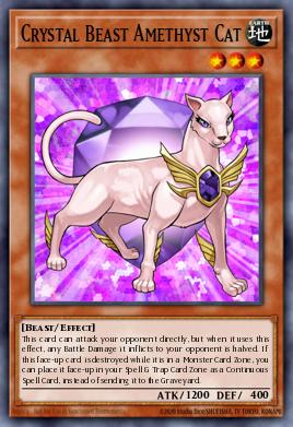 Card: Crystal Beast Amethyst Cat