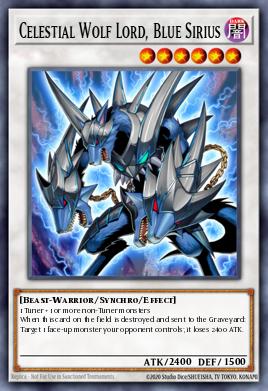 Card: Celestial Wolf Lord, Blue Sirius