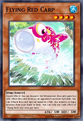 Card: Flying Red Carp