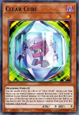 Card: Clear Cube