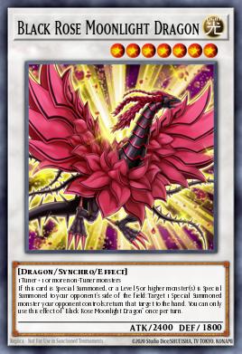 Card: Black Rose Moonlight Dragon