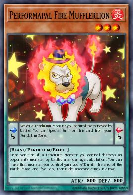 Card: Performapal Fire Mufflerlion