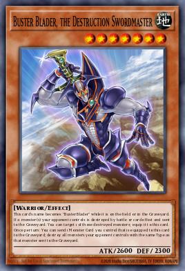 Card: Buster Blader, the Destruction Swordmaster