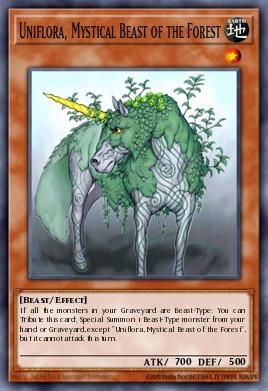 Card: Uniflora, Mystical Beast of the Forest