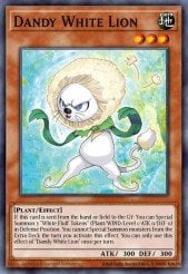 Card: Dandy White Lion