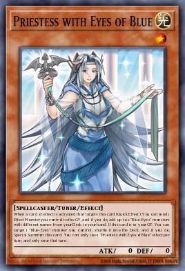 Card: Priestess with Eyes of Blue