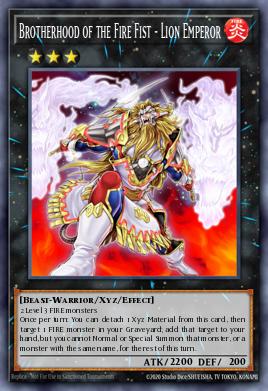 Card: Brotherhood of the Fire Fist - Lion Emperor