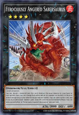 Card: Ferociously Angered Sabersaurus