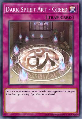 Card: Dark Spirit Art - Greed