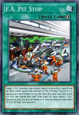 Card: F.A. Pit Stop