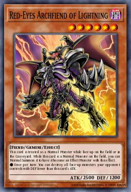 Card: Red-Eyes Archfiend of Lightning