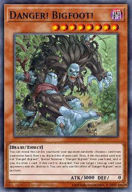 Card: Danger! Bigfoot!