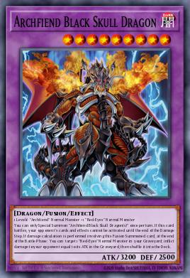 Card: Archfiend Black Skull Dragon