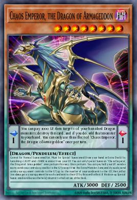 Card: Chaos Emperor, the Dragon of Armageddon