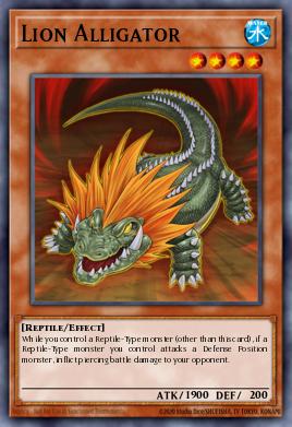 Card: Lion Alligator